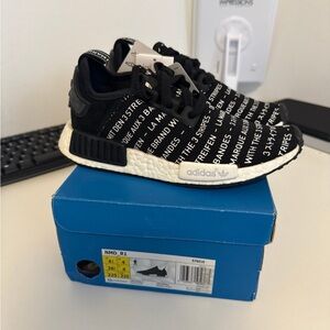 Adidas NMD R1 Sneakers black and white size US 4.5